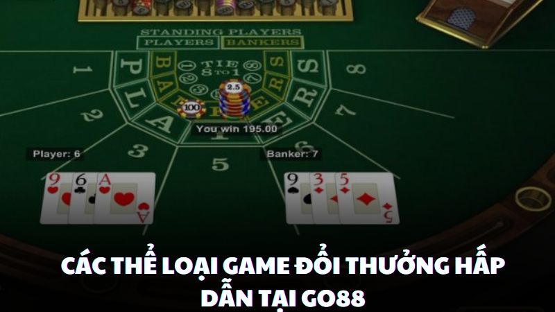 Các loại game đổi thưởng hấp dẫn tại Go88